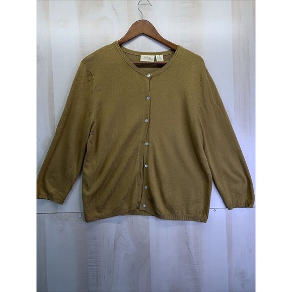 Vintage Field Manor Silk/Cashmere Knit Cardigan With Tank Top Set-4654 - Picture 1 of 8